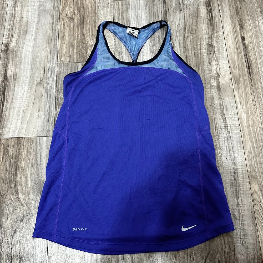 Nike Women's Dri-FIT Running Tank-Top With Mesh Purple Size S